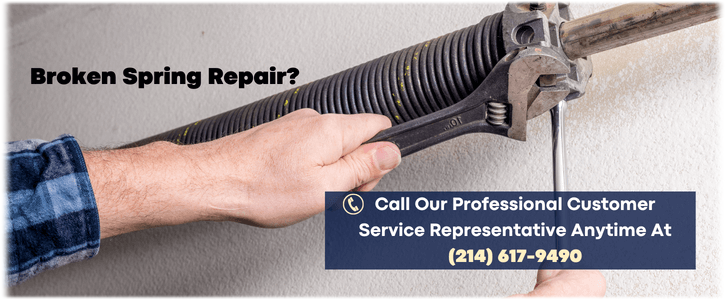 Broken Garage Door Spring Repair Dallas TX (214) 617-9490